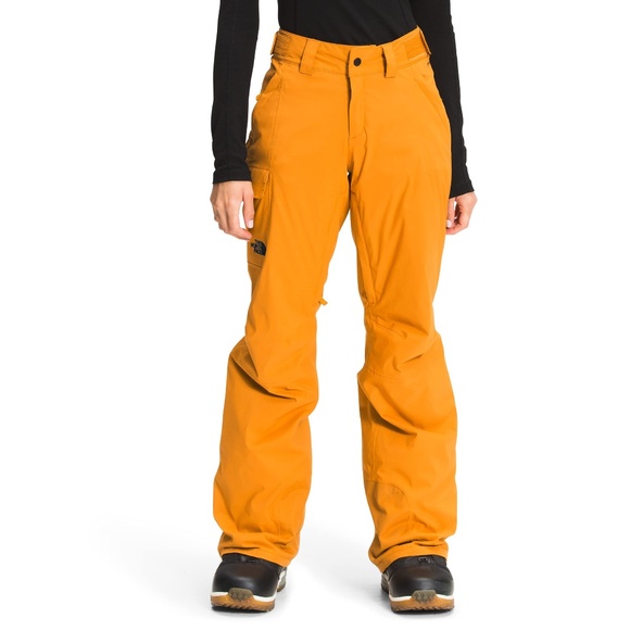 The North Face Women's Freedom Insulated Snow Pants Size S/Reg Citrine Yellow - Picture 1 of 5